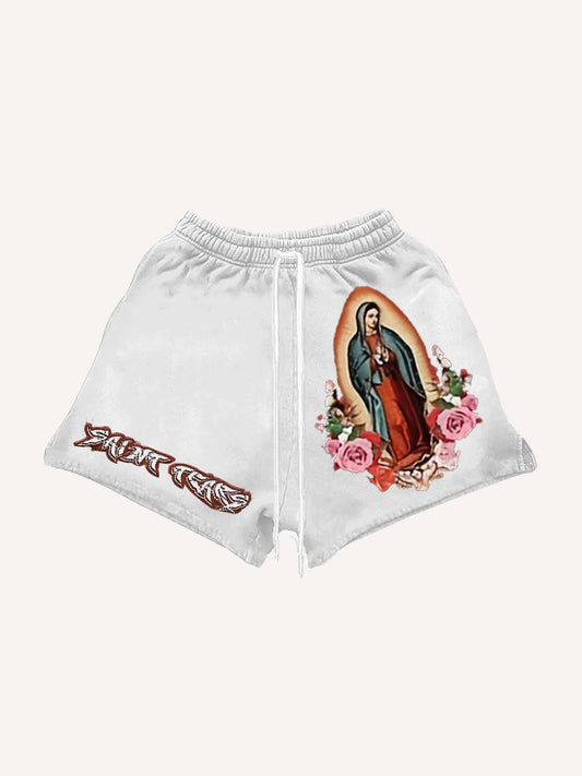 Vintage Mary Bless Me Rap Shorts