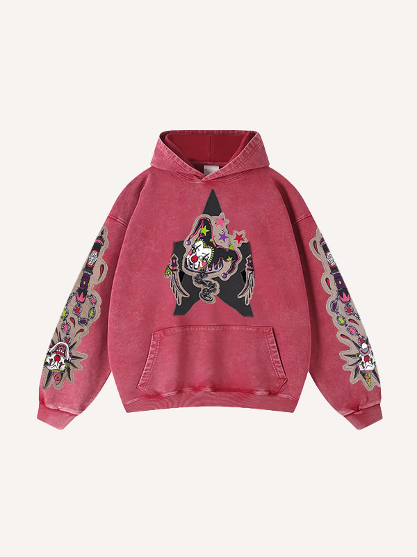 No one should be the clown in love Pure cotton printed sweatshirt