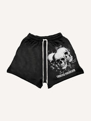 Gothic dark style handsome shorts