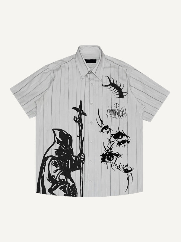 Inverted cross handsome hand painted shirt