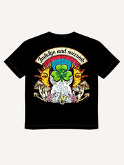 Turns out every day the sun hides luck inside. Printed Short Sleeve