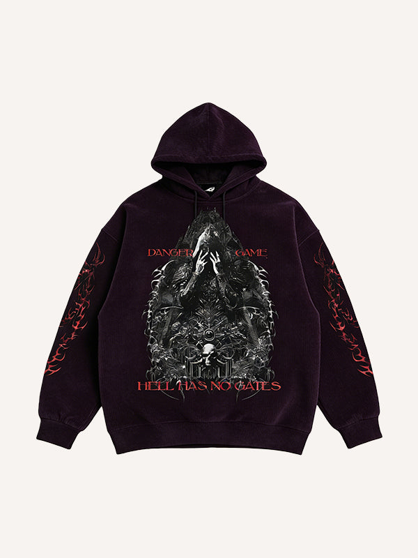 Who will pray for me Corduroy printed sweatshirt