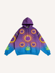 Super cool 420-themed gradient hoodie