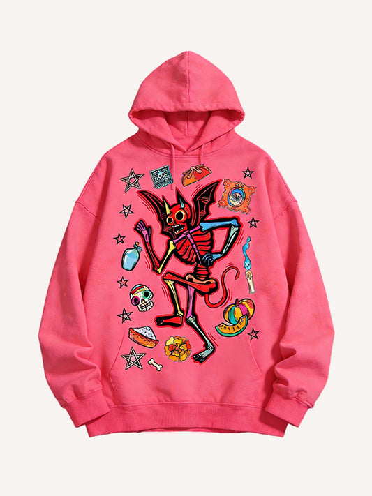 Little devil please help me get lucky with this printed sweatshirt!
