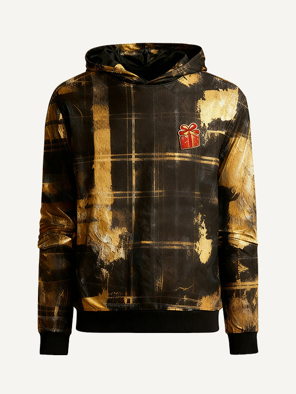 Christmas gift details hooded sweatshirt