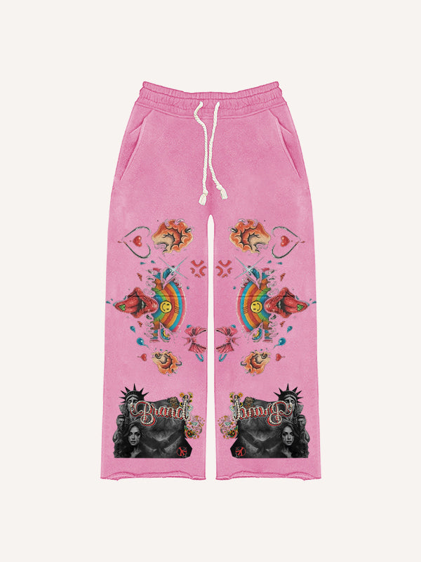 Statue of Liberty trendy distressed Pants