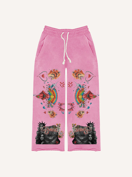 Statue of Liberty trendy distressed Pants