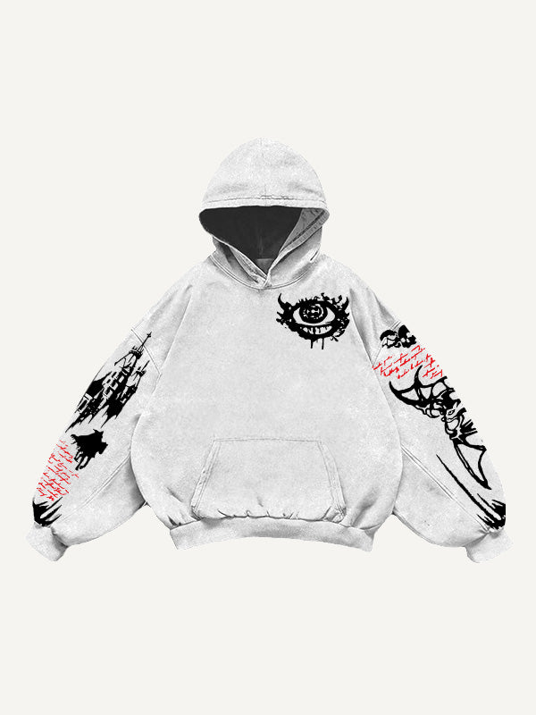 Angel and Devil is Son Hand-painted Trendy Bat Sweatshirt