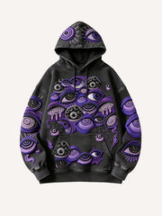 Hundred-Eyed Demon Lord printed high-end hooded sweatshirt