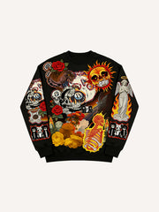 Hot Topic Puzzle Fun Print Fashion Crew Neck Sweatshirt