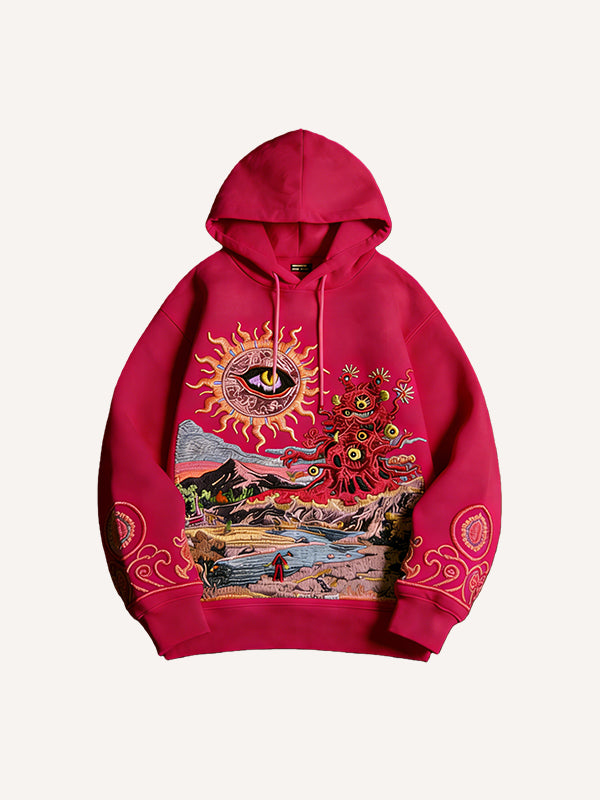 Over the Hills of Cthulhu Print Sweatshirt