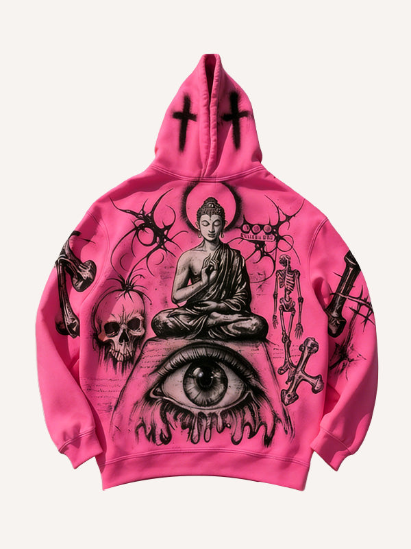 Prophet or Demon Eye Mysterious Power Print Hoodie