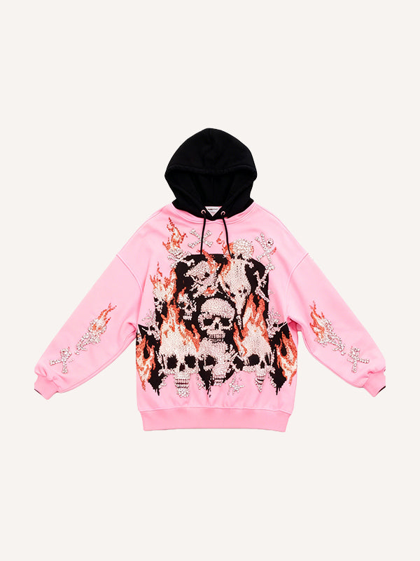 Flame Skull Monster Hoodie