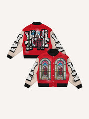 Faith Print Four Seasons Fashion Jacket
