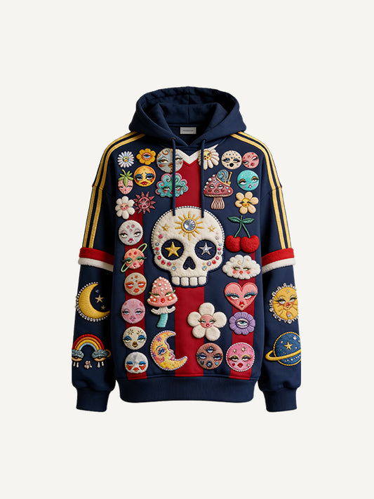 Hundreds of People Watching You Print Hoodie