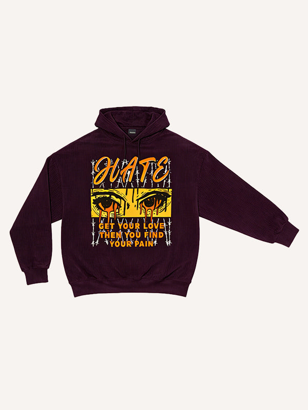 Mesmerizing laser thorn print sweatshirt