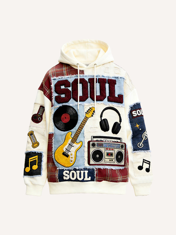 Music Talent Graphic Print Hoodie