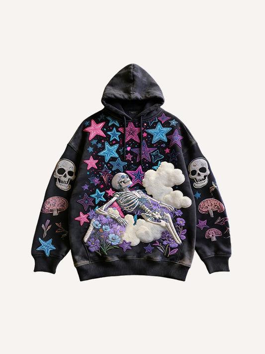 Death is flying in the sky hoodie