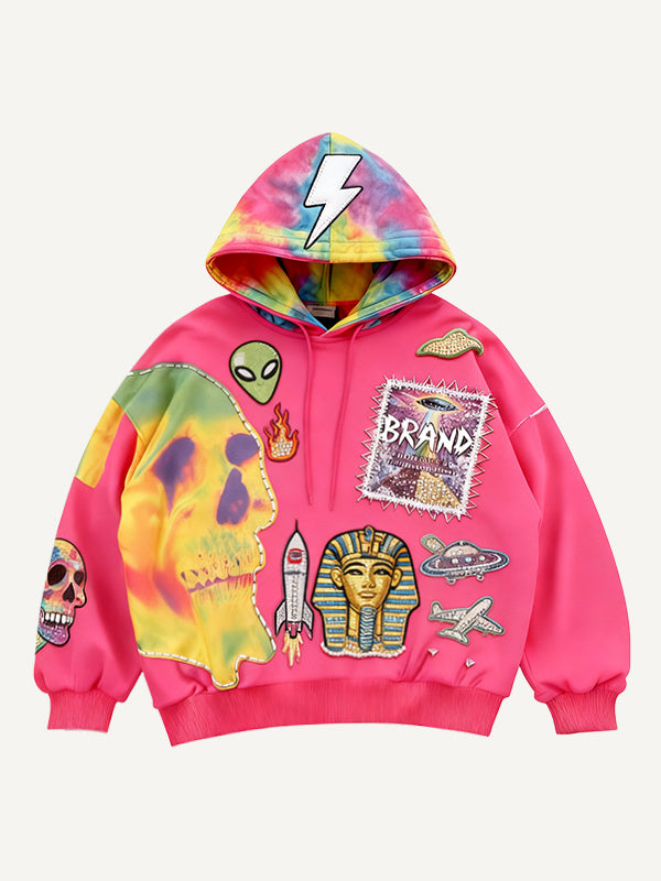 Were the pyramids built by aliens Loose hooded sweatshirt