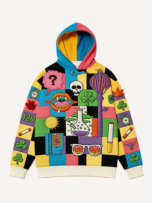 The Secret That Cannot Be Told: Corduroy Printed Sweatshirt