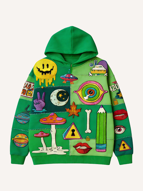 The Secret That Cannot Be Told Printed Hooded Sweatshirt