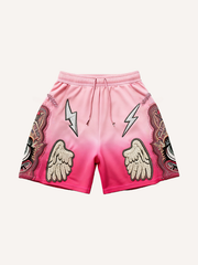 Flying Eye of Truth or Gods Eye Gradient Shorts