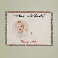 Welcome to the Family! Woven Blanket
