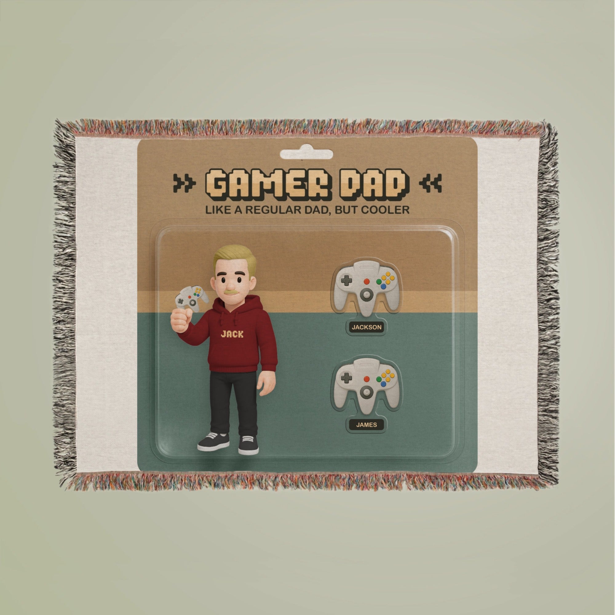 Gamer Dad Woven Blanket