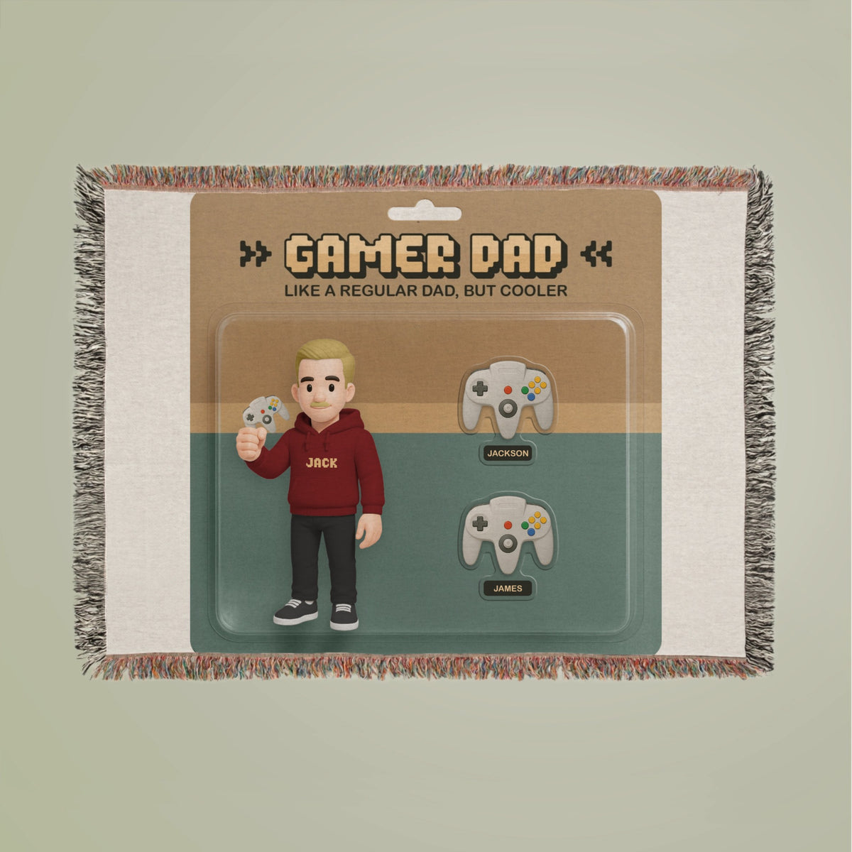 Gamer Dad Woven Blanket