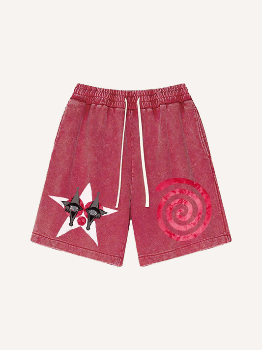 Pure cotton printed shorts no one should be a clown in love