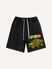 Attacking Soldiers Comfortable and Stylish Pure Cotton Washed Shorts