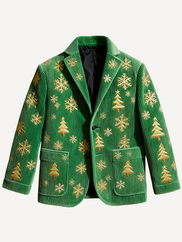 Christmas parody skeleton grandpa theme various artist-printed blazers