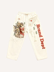 Love is an unwavering belief themed fashion trousers