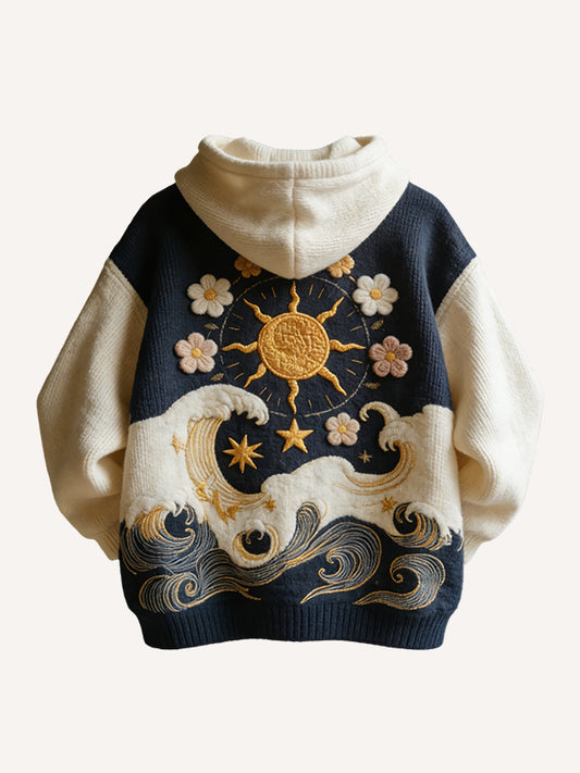 Sea Star and Moon Love Stronger Than Gold Hooded Sweatshirt