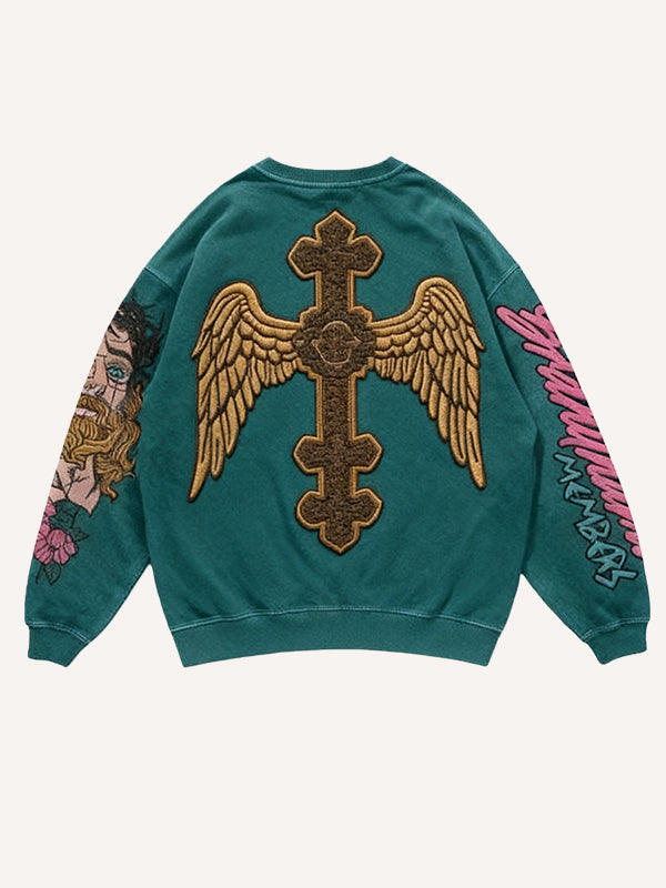 Eye of the Prophet and the Crew Neck Sweatshirt Bearing Faith