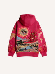 Over the Hills of Cthulhu Print Sweatshirt