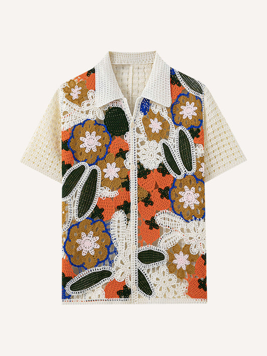 Premium Woven Crochet Jacquard Shirt 2026 New Arrival | No Print, Luxury Real Shot