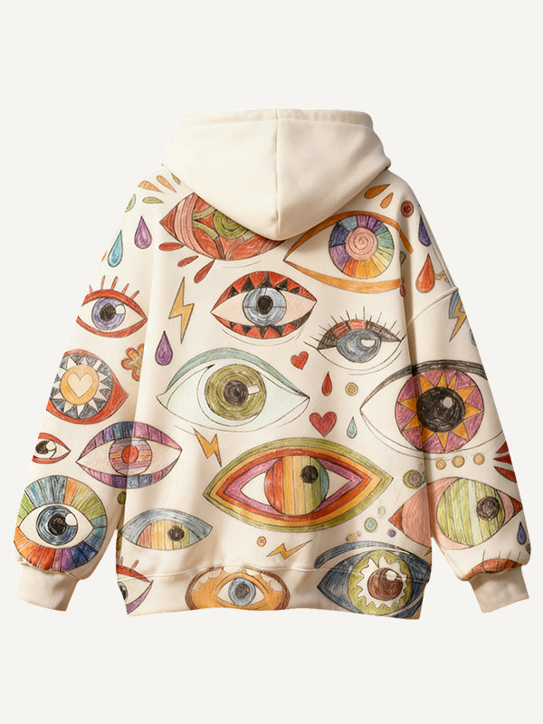 Thousands of Eyes Hand-painted Sweatshirt