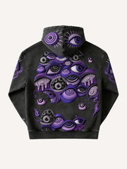 Hundred-Eyed Demon Lord printed high-end hooded sweatshirt