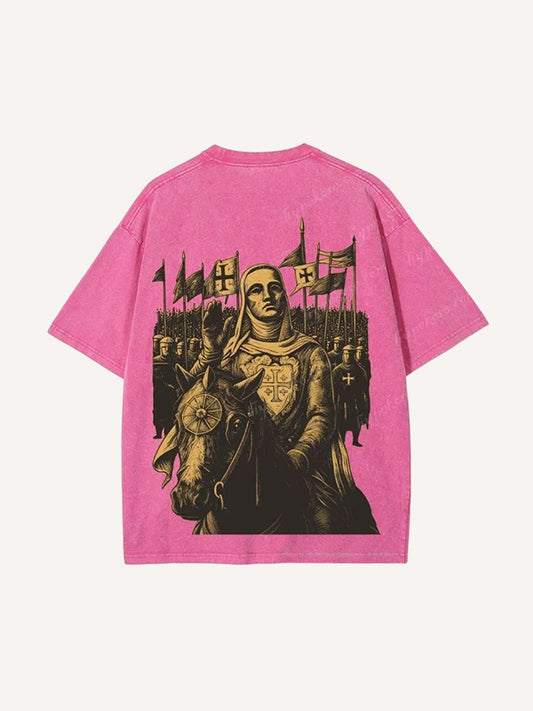 Baldwin IV "Leper King" T-Shirt Vintage Medieval Crusader Cross Tee