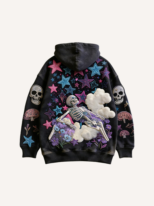 Death is flying in the sky hoodie