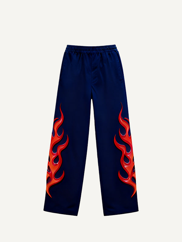 Kung Fu King Fashionable Chinese Oriental Power Trendy Retro Hand-printed Trousers