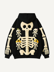Multi-color cute skull candy man sweatshirt