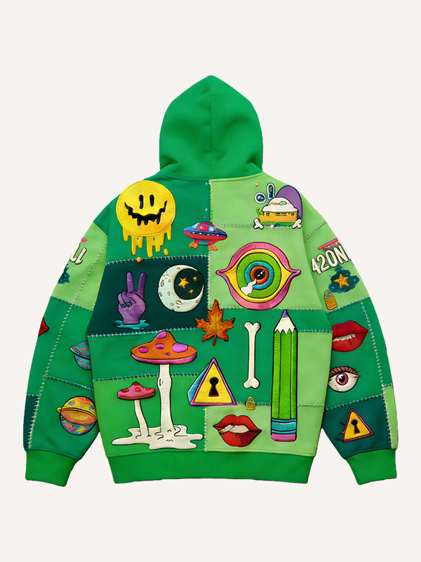 The Secret That Cannot Be Told Printed Hooded Sweatshirt