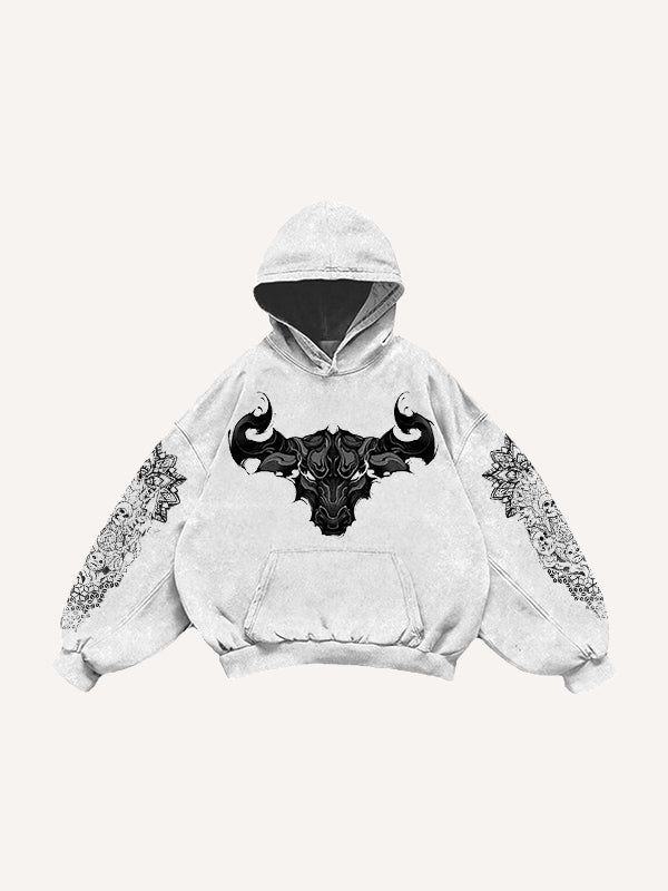 Double Dragon Monster Traditional Classic Pattern Sweatshirt
