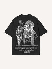 Baldwin IV never gave in to illness King of Jerusalem Washed Unisex T-Shirt