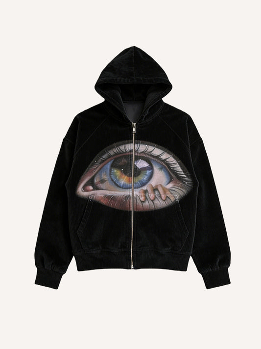 Clear Eyes Comfortable Corduroy Sweatshirt