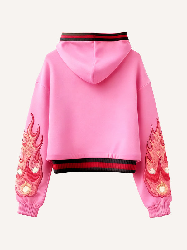 High-end textured trendy artist big-eye sweatshirt