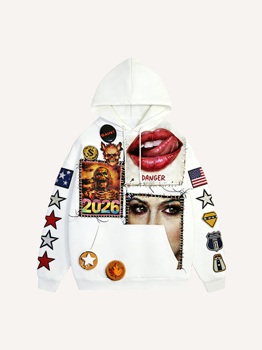 Sexy and dangerous hooded sweatshirt