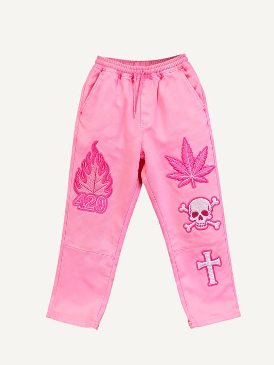 Crazy Rock Disco Stamp Century Pants